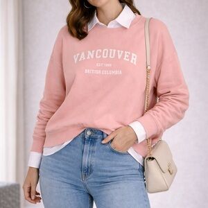 Vancouver Graphic Pink Sweatshirt